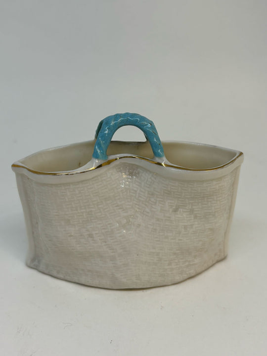 WH Goss CRESTED WARE MINIATURE BAG Souvenir of SHAKLIN