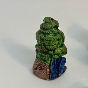 Vintage Japanese House & Trees Salt and Pepper Shakers