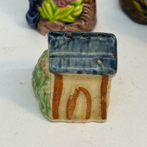 Vintage Japanese House & Trees Salt and Pepper Shakers
