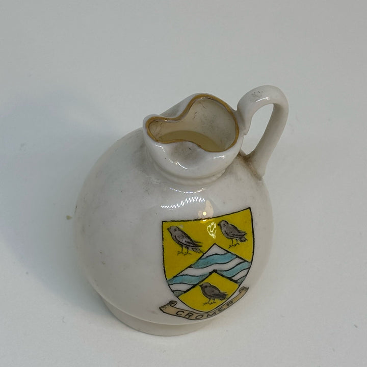 Vintage WH Goss Crested Ware ROMAN EWER Souvenir of CROMER