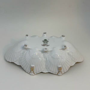 Vintage AYNSLEY Shell Shaped Large Pembroke Footed Trinket Dish