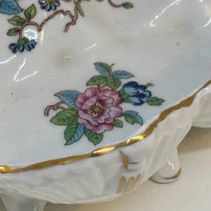 Vintage AYNSLEY Shell Shaped Large Pembroke Footed Trinket Dish