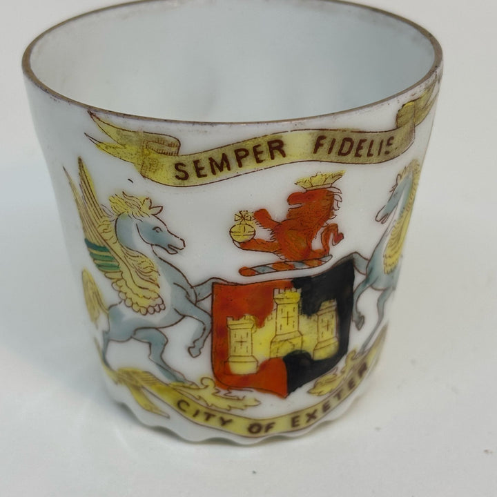 Vintage Crested Ware CUP Souvenir of EXETER