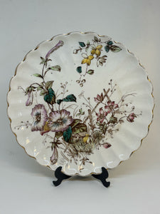 S. Hancock & Sons Vintage Plate Flora Pattern