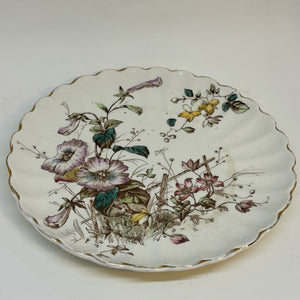 S. Hancock & Sons Vintage Plate Flora Pattern