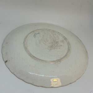 Vintage Hand Painted Rose Motif Decorative Plate