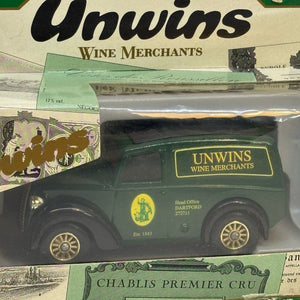 Vintage Unwins Wine Merchants Delivery Van Diecast Model