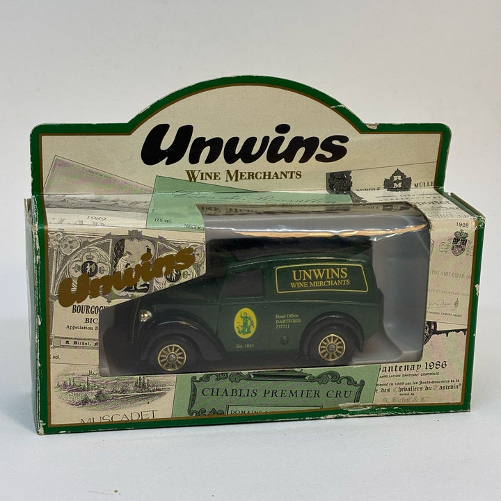 Vintage Unwins Wine Merchants Delivery Van Diecast Model