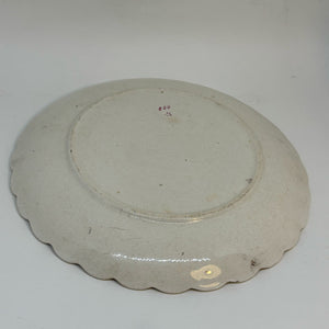 Antique Floral TUNSTALL Scalloped Plate