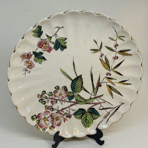 Antique TUNSTALL Scalloped Plate