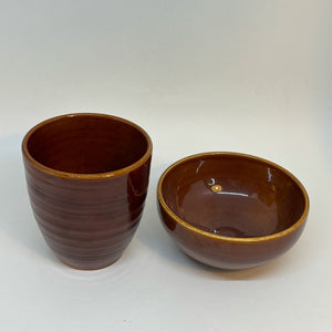 Vintage POOLE POTTERY Montacute Charter Mug & Cereal Bowl Set