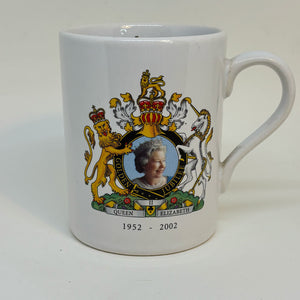 Commemorative Mug Queen Elizabeth II Golden Jubilee 2002