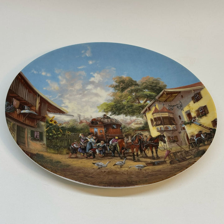 SELTMANN WEIDEN 'Ankunft der Postkutsche' Christian Lückel Plate