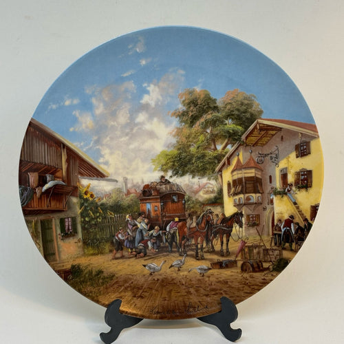 SELTMANN WEIDEN 'Ankunft der Postkutsche' Christian Lückel Plate