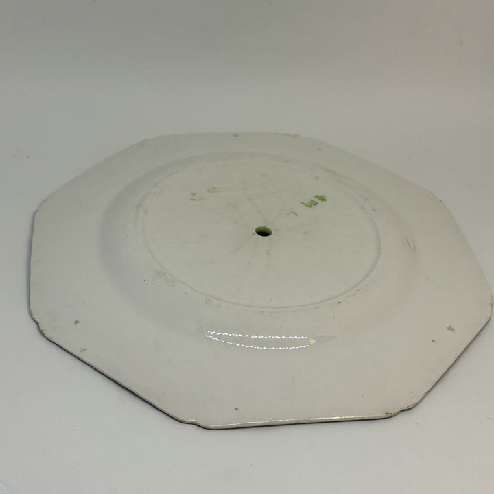Vintage Octagonal Serving Plate Perforated
