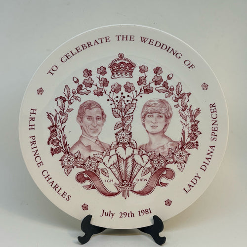 MASON'S Lady Diana & Prince Charles 1981 Royal Wedding Plate