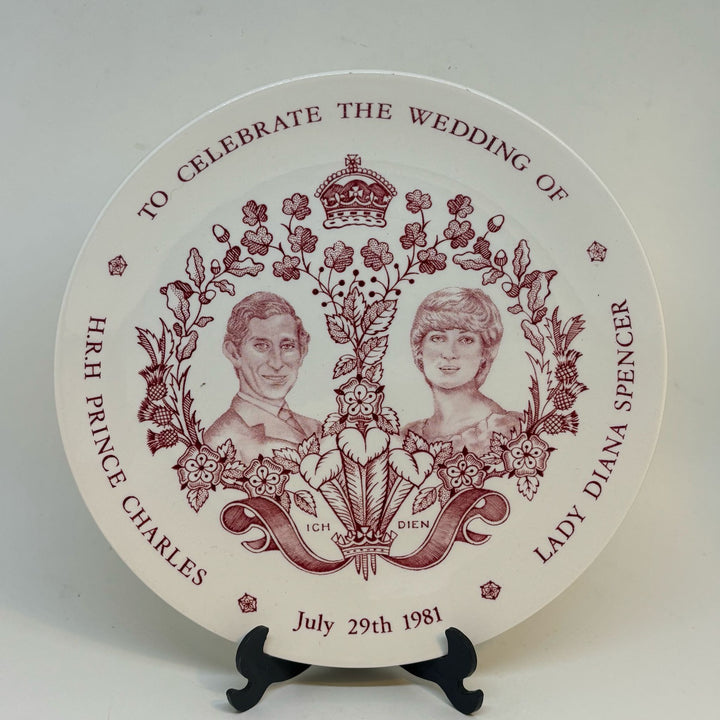 MASON'S Lady Diana & Prince Charles 1981 Royal Wedding Plate
