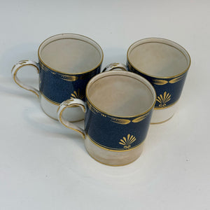 3 x Vintage E Hughes & Co. Coffee Cups