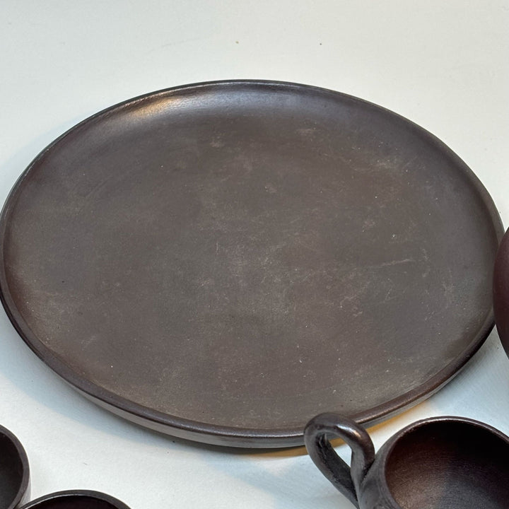 Vintage Sandstone Calvados Morin Souvenir Serving Set