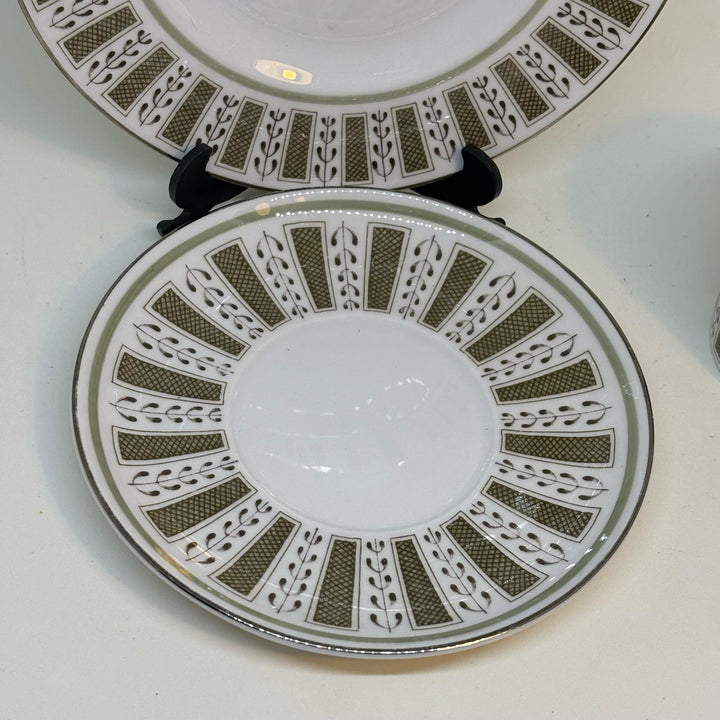 Wedgwood Susie Cooper Persia Design Coffee Cup Trio
