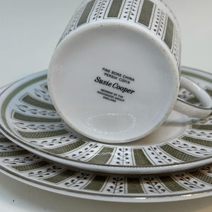 Wedgwood Susie Cooper Persia Design Coffee Cup Trio