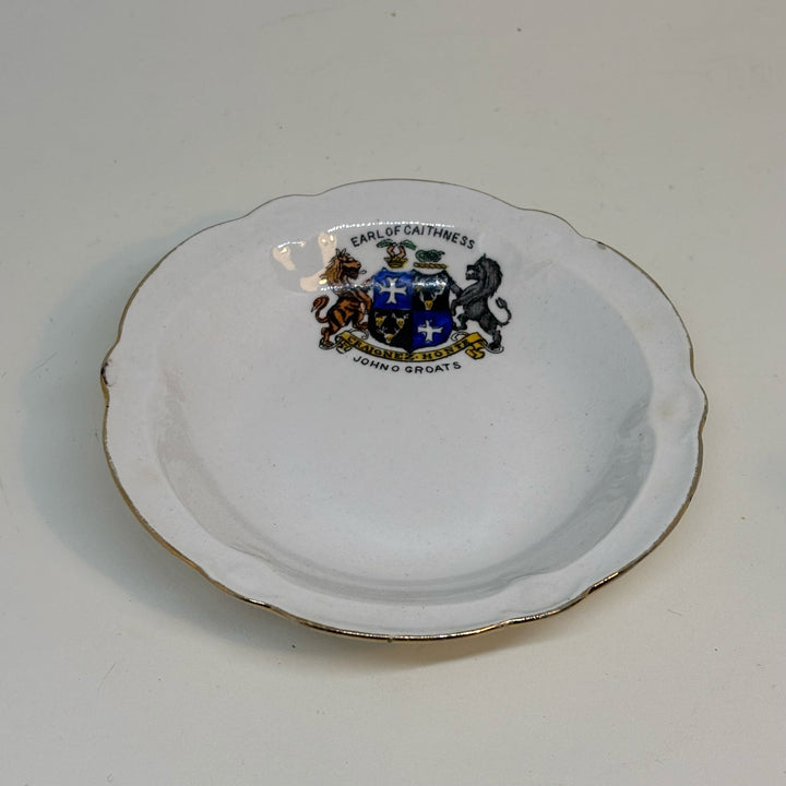 Vintage Royal Stafford Crest Ware TRINKET DISH Souvenir of JOHN O' GROATS