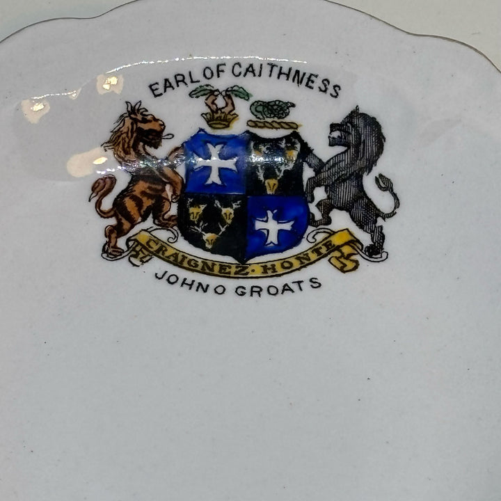 Vintage Royal Stafford Crest Ware TRINKET DISH Souvenir of JOHN O' GROATS