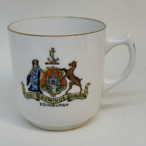 Vintage Florentine China Crested Ware TEACUP Souvenir of Edinburgh