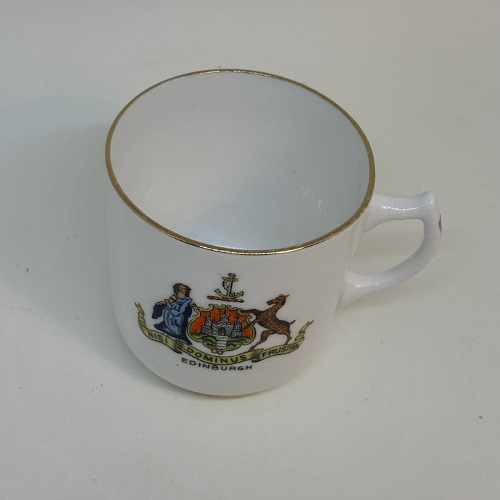 Vintage Florentine China Crested Ware TEACUP Souvenir of Edinburgh