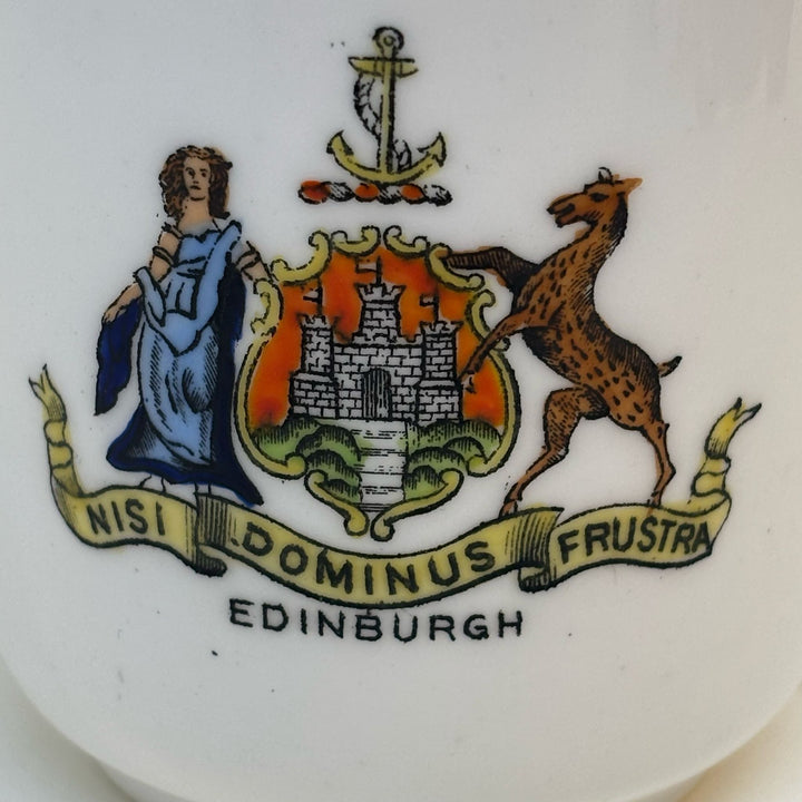 Vintage Florentine China Crested Ware TEACUP Souvenir of Edinburgh