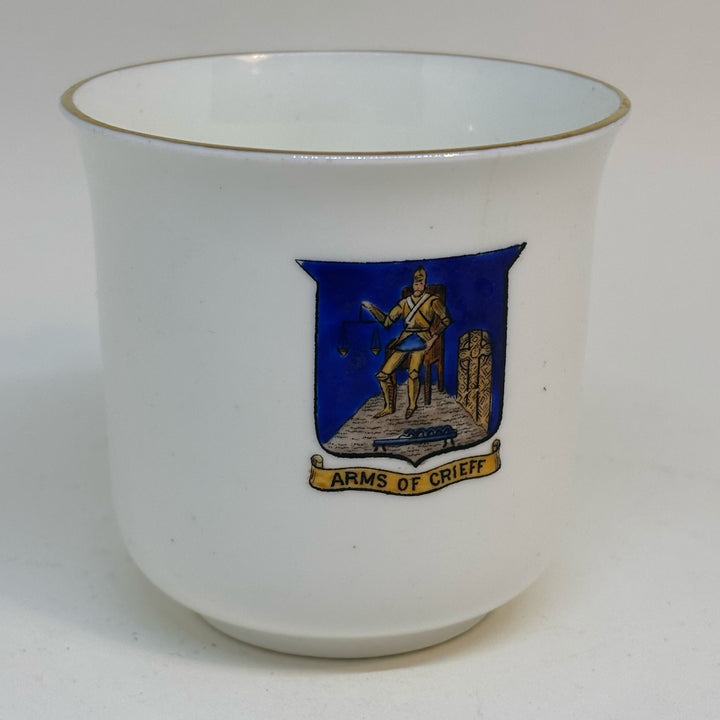 Vintage WH Goss Crested Ware TEACUP Arms of Crieff