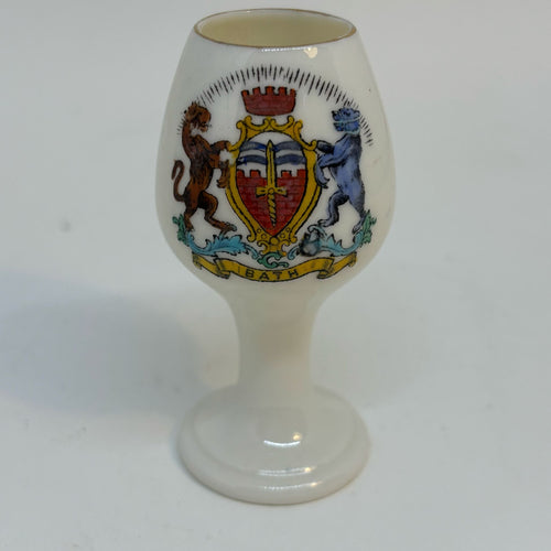 Vintage ROYAL GRAFTON Crested Ware WINE CUP Souvenir of BATH