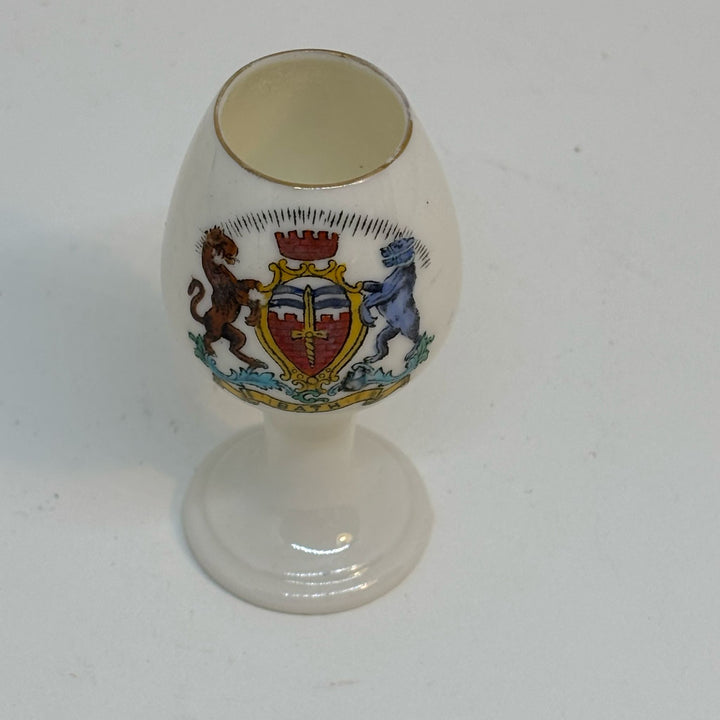 Vintage ROYAL GRAFTON Crested Ware WINE CUP Souvenir of BATH