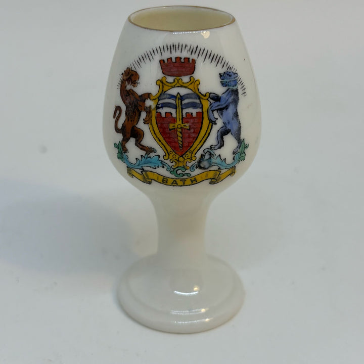 Vintage ROYAL GRAFTON Crested Ware WINE CUP Souvenir of BATH