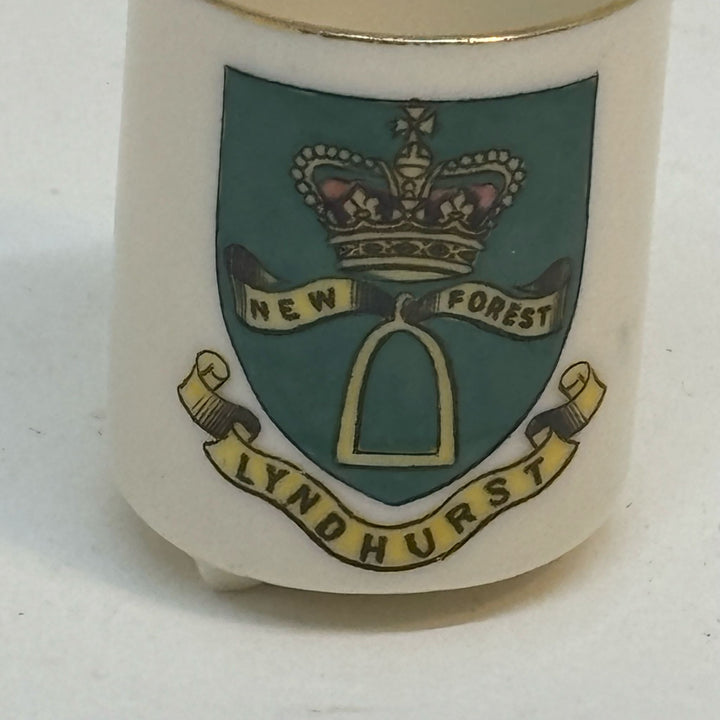 Vintage ARCADIAN CHINA Crested Ware Souvenir of LYNDHURST