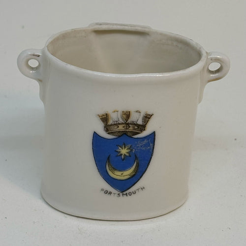 Vintage Crested Ware CUP Souvenir of PORTSMOUTH