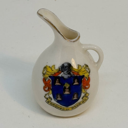 Vintage ARCADIAN CHINA Crested Ware Souvenir of READING