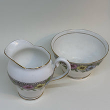 Load image into Gallery viewer, Vintage SALISBURY CHINA &#39;Stanhope&#39; Creamer &amp; Sugar Bowl