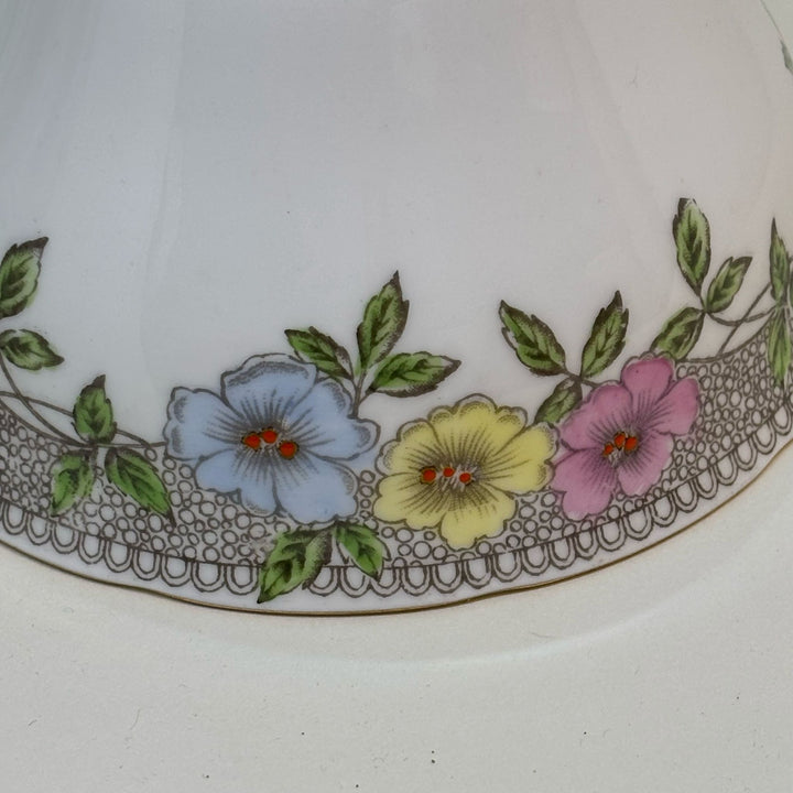 Vintage SALISBURY CHINA 'Stanhope' Creamer & Sugar Bowl