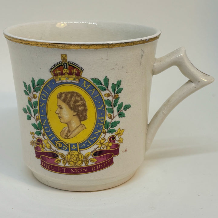 Vintage Commemorative Mug Coronation of Queen Elizabeth II 1953