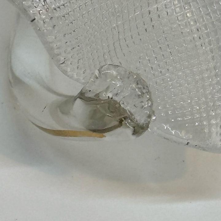 Small Blown Glass Trinket Dish Basket