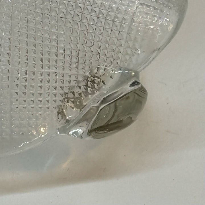 Small Blown Glass Trinket Dish Basket