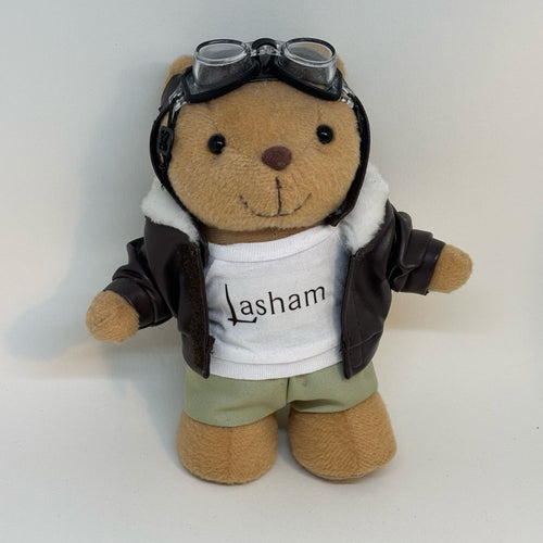 Aviator Teddy Bear Souvenir of Lasham Airfield