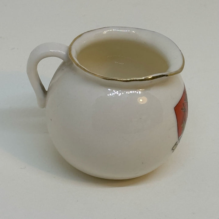 Vintage WH Goss Crested Ware JAR Souvenir of CLACTON-ON-SEA