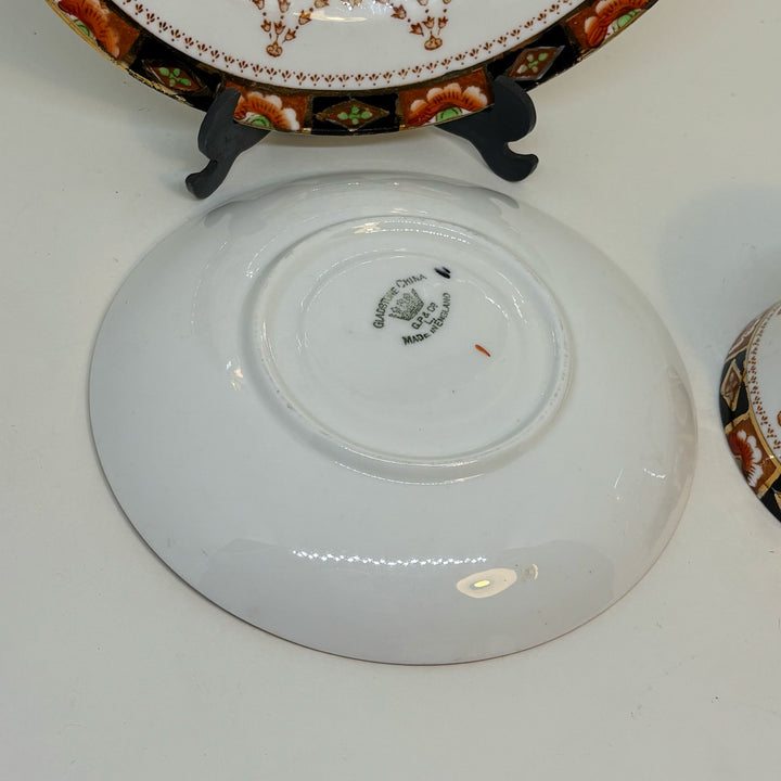 Vintage Gladstone China Imari Colours Tea Set Trio