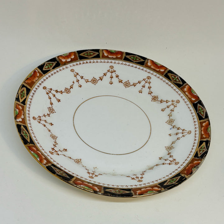 Vintage Gladstone China Imari Colours Tea Set Trio