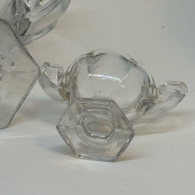 Load image into Gallery viewer, Set of Three Pressed Glass Bowls/Dishes with Handles