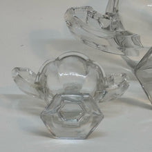 Load image into Gallery viewer, Set of Three Pressed Glass Bowls/Dishes with Handles