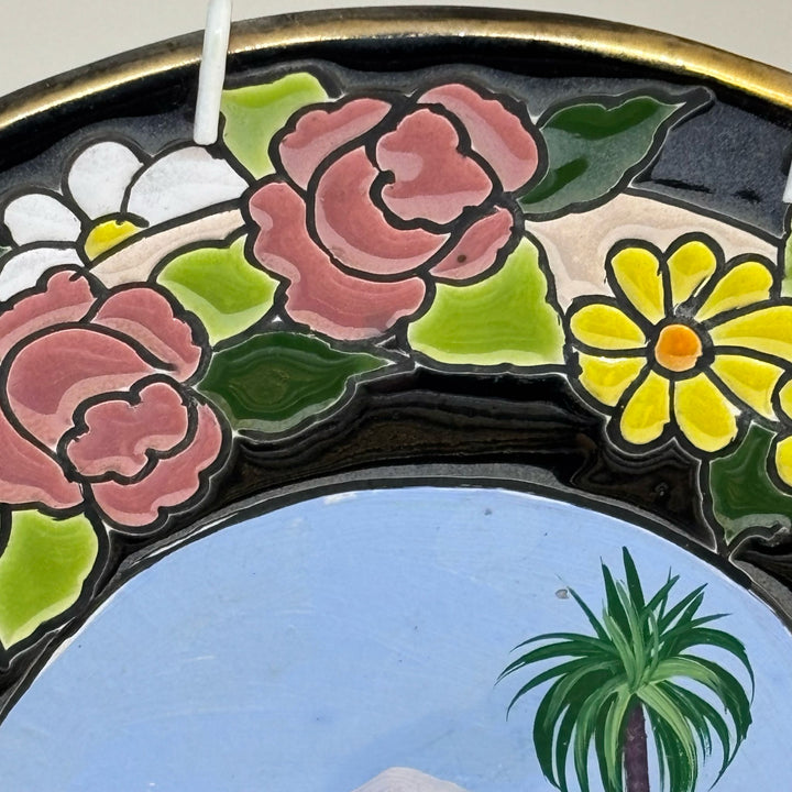 Vintage Platart S. L. Spanish Ceramic Studio Pottery Hand-Painted Wall Plate