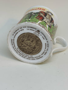 Vintage Aynsley Commemorative Mug Henry VIII 500th Anniversary
